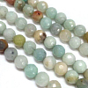 Natural Flower Amazonite Beads Strands X-G-G542-8mm-02-2