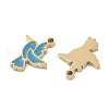 304 Stainless Steel Enamel Charms STAS-I325-041G-2