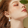 Beebeecraft 30Pcs Brass Stud Earring Findings KK-BBC00014-92-5