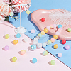   100Pcs 10 Colors Round Luminous Silicone Beads SIL-PH0001-20-5