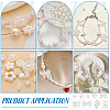   400Pcs 10 Styles ABS Plastic Imitation Pearl Beads KY-PH0002-06-4