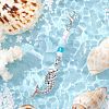 Ocean Theme Alloy Charm & Glass Beads Pendant Decorations HJEW-JM03157-05-1