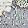  4 Strands 4 Styles Natural Flower Amazonite Beads Strands G-NB0005-35-4