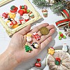 28Pcs 14 Styles DIY Christmas Theme Opaque Christmas Resin Cabochons FIND-YW0005-74-4