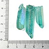 Electroplated Natural Quartz Crystal Graduated Beads Strands G-P315-A14-3