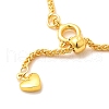 1.5mm Rack Plating Brass Wheat Chain Adjustable Slider Necklaces for Women Men MAK-L044-07G-2