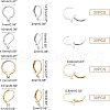  120Pcs 4 Style 304 Stainless Steel Leverback Earring Findings STAS-NB0001-17-6