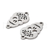 201 Stainless Steel Connector Charms STAS-A090-15P-2