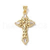 Brass Micro Pave Cubic Zirconia Pendants KK-A212-10G-G-1