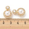 Brass Micro Pave Cubic Zirconia Pendants KK-P250-29G-3