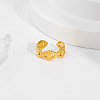 Geometric Eye Hollow Women's Stainless Steel Cuff Rings VH0887-4