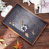 Rectangle Spray Painted Wooden Jewelry Display Trays FIND-WH0152-187B-5