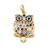 Brass Micro Pave Cubic Zirconia Pendants KK-H433-22G-1