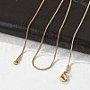 304 Stainless Steel Snake Chains Necklaces NJEW-O058-24G-2