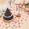 SUNNYCLUE 168Pcs 7 Colors Handmade Polymer Clay Beads CLAY-SC0001-76-4