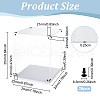 Transparent Acrylic Minifigures Display Case ODIS-WH0043-92A-2