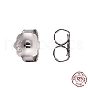 Rhodium Plated 925 Sterling Silver Ear Nuts STER-K167-039P-1