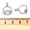 Non-Tarnish 304 Stainless Steel Bead Cap Bails X-STAS-L082-016P-3