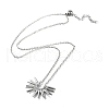 Non-Tarnish 304 Stainless Steel Pendant Necklaces for Women NJEW-D064-01P-1