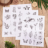 60 Patterns Non-woven Fabrics Water-soluble Embroidery Aid Drawing Sketch DIY-TAC0100-008-14