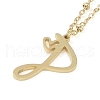 304 Stainless Steel Pendant Necklaces NJEW-H029-02G-P-1