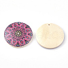 Printed Wooden Pendants WOOD-S045-034B-2
