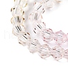 Gradient Color Baking Painted Glass Bead Strands X1-DGLA-A039-T4mm-A01-3
