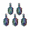 Rainbow Color Alloy Pendants PALLOY-S180-054-RS-1