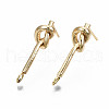 Brass Stud Earring Findings X-KK-S360-009-NF-1