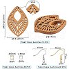 DIY Leaf Earring Making Kits DIY-NB0004-05-2