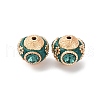 Handmade Resin Indonesia Round Beads IPDL-R400-17-1
