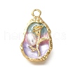 Alloy Enamel Pendants ENAM-K076-08G-2