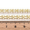 Brass Rectangle Link Chains KK-T074-78G-3
