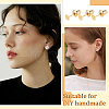 Brass Stud Earring Findings KK-BC0005-36G-6