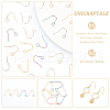 Unicraftale 56Pcs 4 Colors 304 Stainless Steel Earring Hooks STAS-UN0054-21-5