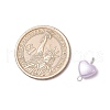 Imitation Pearl Acrylic Heart Connector Charms PALLOY-JF03916-02-2