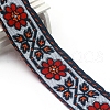 Flat Ethnic Style Embroidery Polyester Ribbons PW-WG39693-06-1