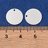 925 Sterling Silver Blank Flat Round Charms STER-F057-01S-02-3