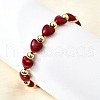 Valentine's Day ABS Imitation Pearl Beads Stretch Bracelets for Women BJEW-D317-08B-G-3