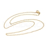 Ion Plating(IP) Trendy Unisex 304 Stainless Steel Cable Chain Necklaces NJEW-M047-02-3