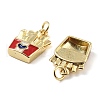 Brass Pendants KK-H002-07E-G-RS-2