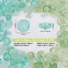 AHADERMAKER 160Pcs 16 Styles Transparent Spray Painted Glass Beads GLAA-GA0002-02-2