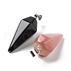 Natural & Synthetic Mixed Gemstone Pointed Pendants G-P520-06P-2