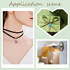   6Pcs 6 Style Natural & Synthetic Gemstone Pendants G-PH0001-80-5