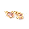 Brass Micro Pave Cubic Zirconia Pendants KK-K382-29G-02-2