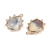 Natural White African Opal Faceted Pendants G-K347-06G-02-2