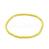 5Pcs 5 Style Glass Seed & Brass Beaded Stretch Bracelets Set for Women BJEW-JB08978-4