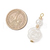 ABS Plastic Imitation Pearl Pendants PALLOY-JF03970-2