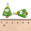 Christmas Theme Opaque Resin Pendants RESI-S08-03C-3