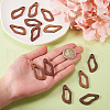 20Pcs Walnut Wood Hollow out Pendants WOOD-CJ0001-22-5